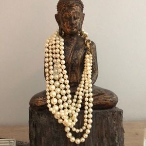 J Crew Simulated pearl strands
